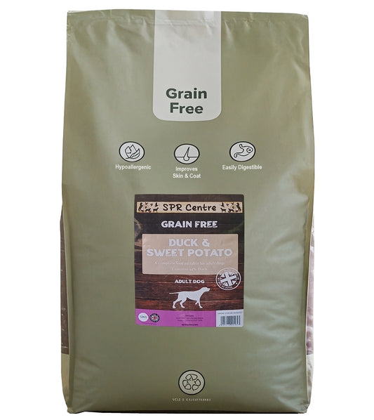 SPR - Grain Free Duck & Sweet Potato Dog Food - Buy Online SPR Centre UK