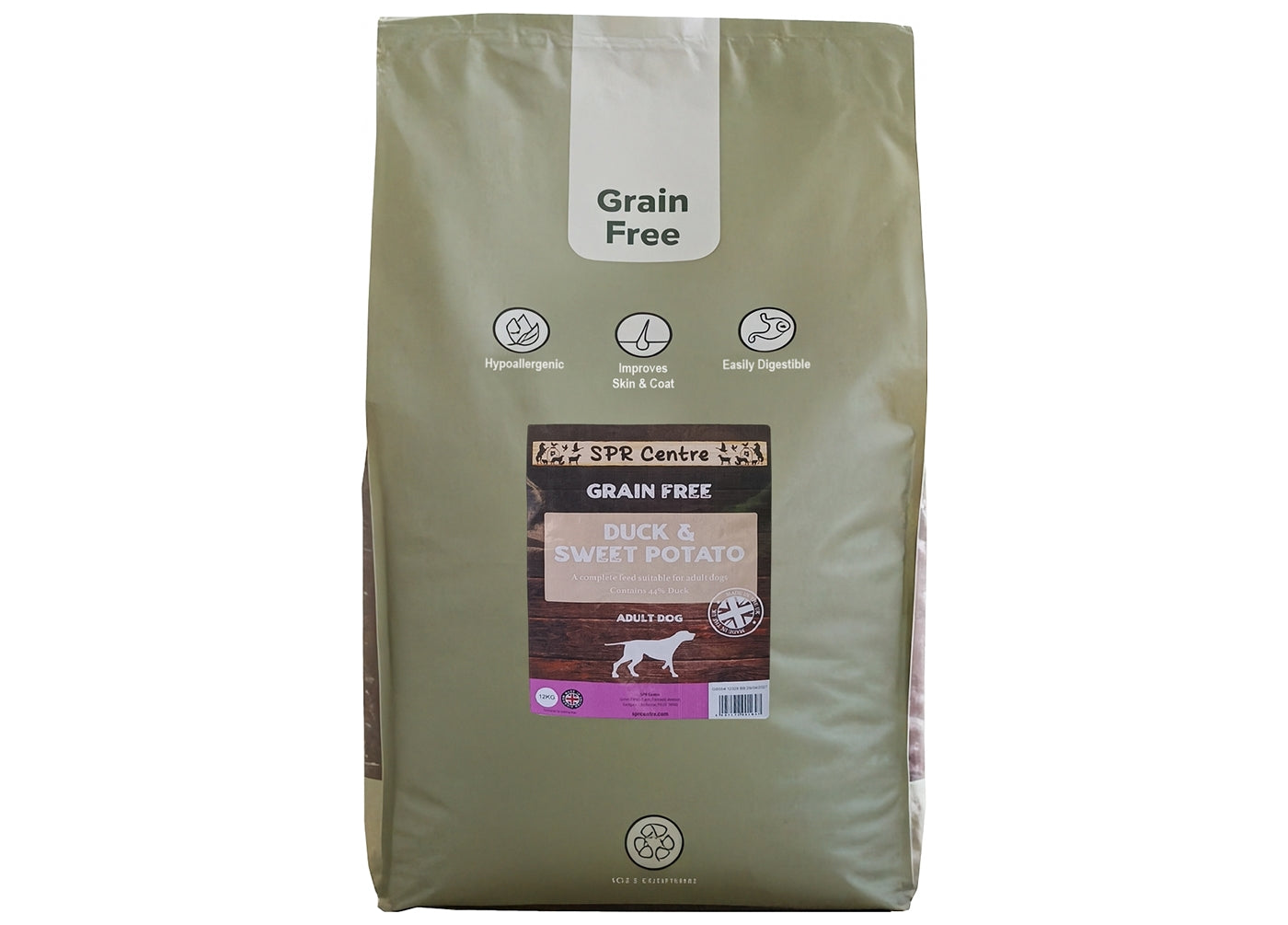 SPR - Grain Free Duck & Sweet Potato Dog Food - Buy Online SPR Centre UK