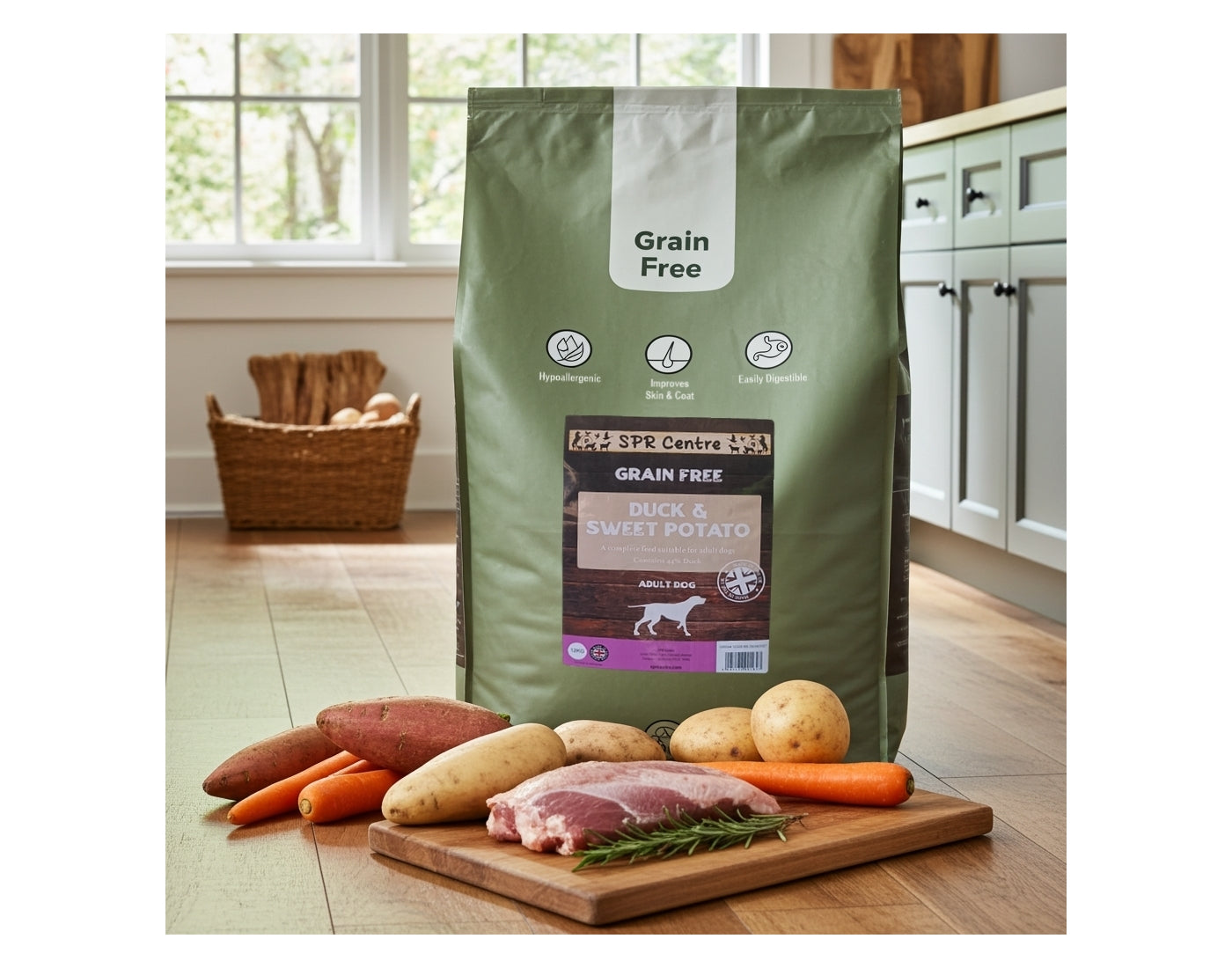 SPR - Grain Free Duck & Sweet Potato Dog Food - Buy Online SPR Centre UK