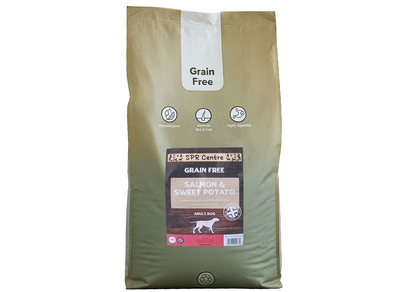 SPR - Grain Free Salmon & Sweet Potato Dog Food - Buy Online SPR Centre UK