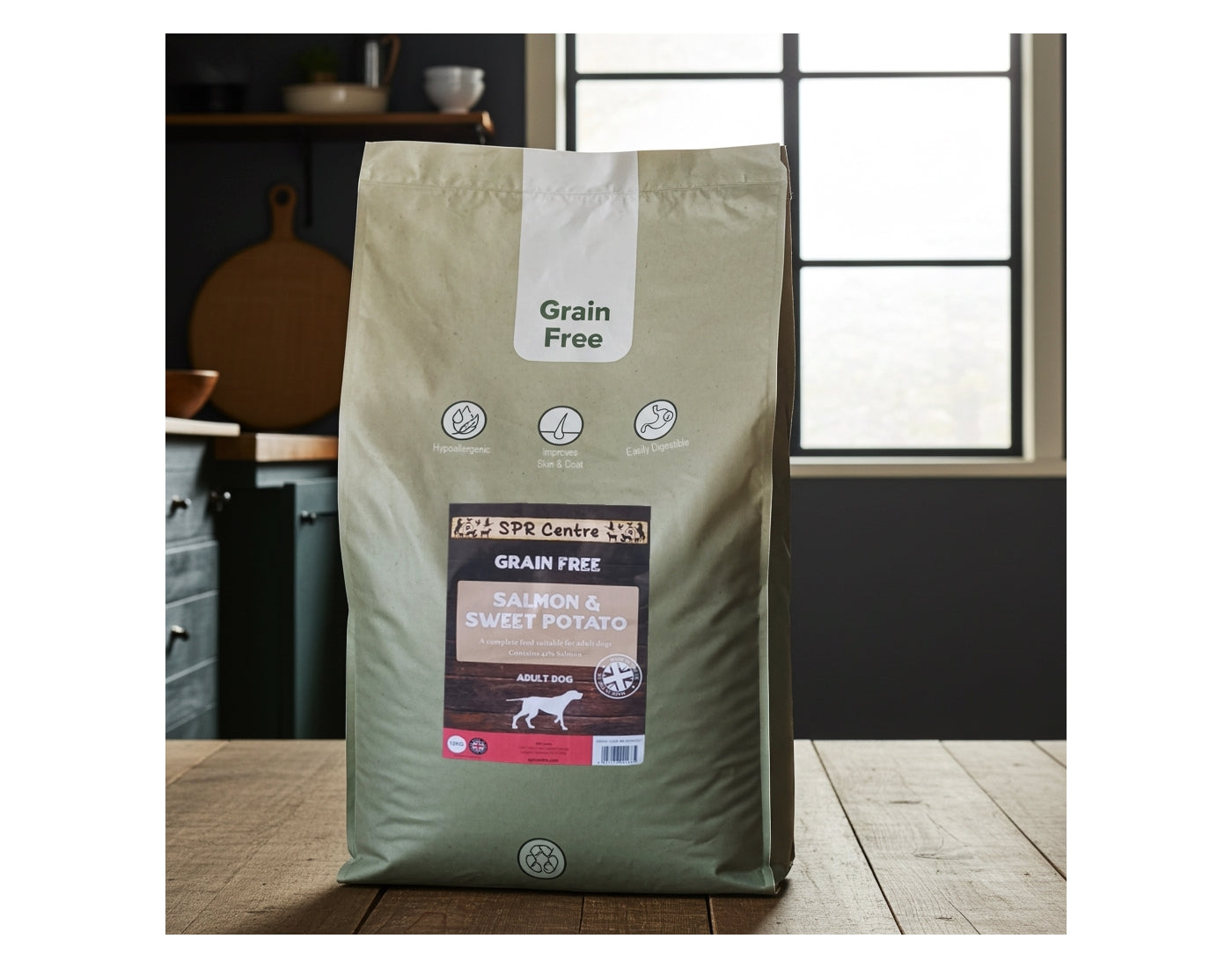 SPR - Grain Free Salmon & Sweet Potato Dog Food - Buy Online SPR Centre UK