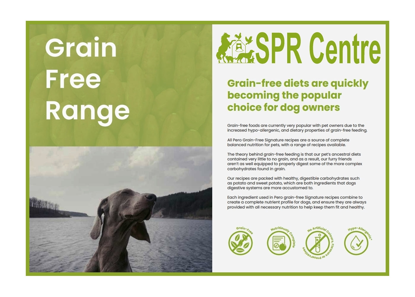 SPR - Grain Free Lamb & Sweet Potato Dog Food - Buy Online SPR Centre UK