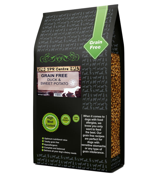 SPR - Grain Free Duck & Sweet Potato Dog Food - Buy Online SPR Centre UK