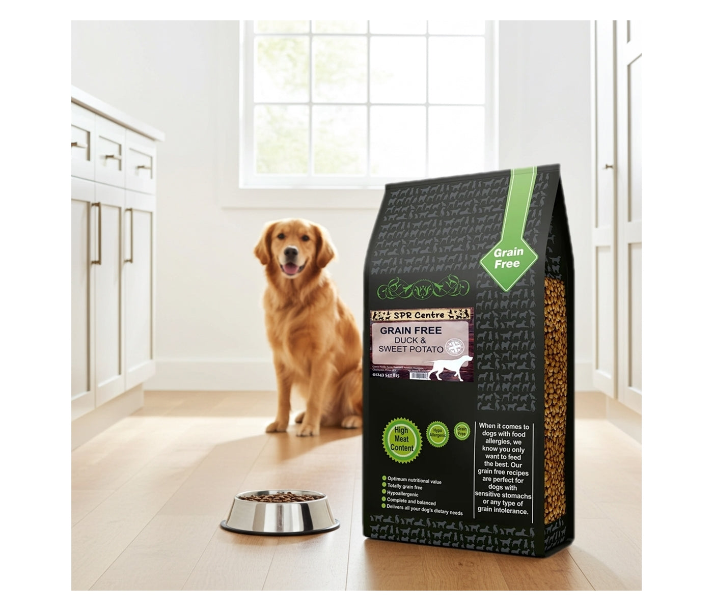 SPR - Grain Free Duck & Sweet Potato Dog Food - Buy Online SPR Centre UK