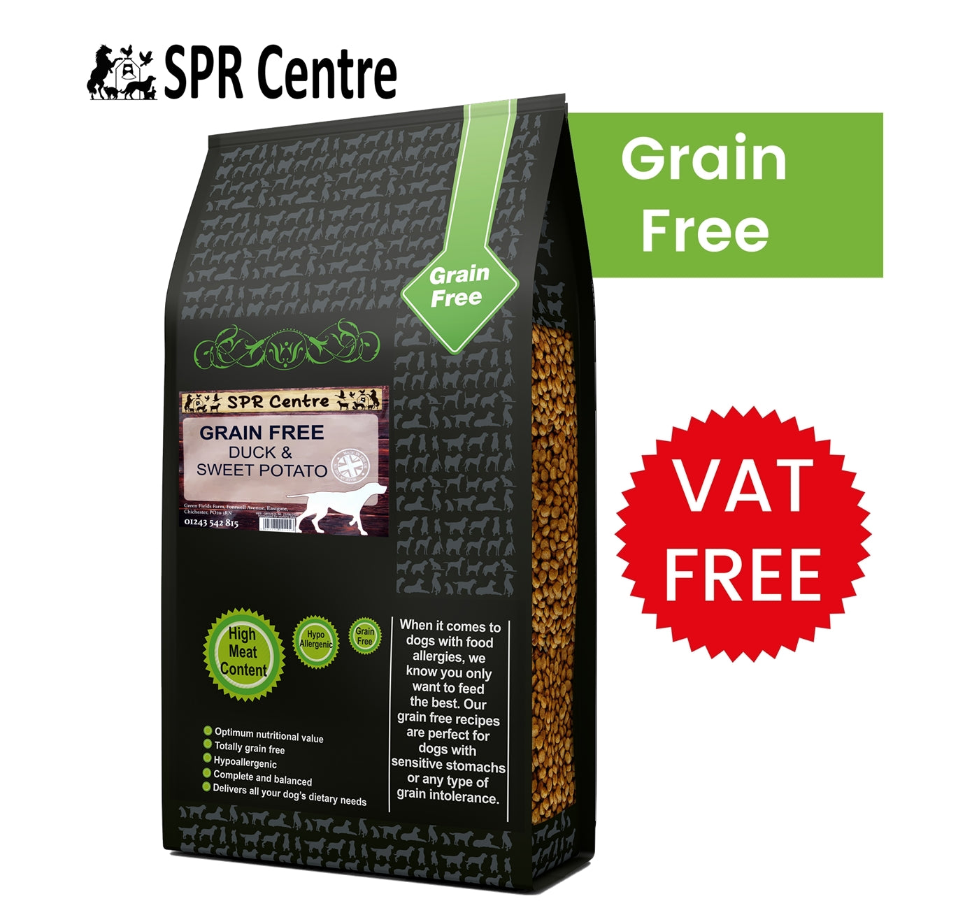 SPR Grain Free Duck Sweet Potato Dog Food Buy Online SPR