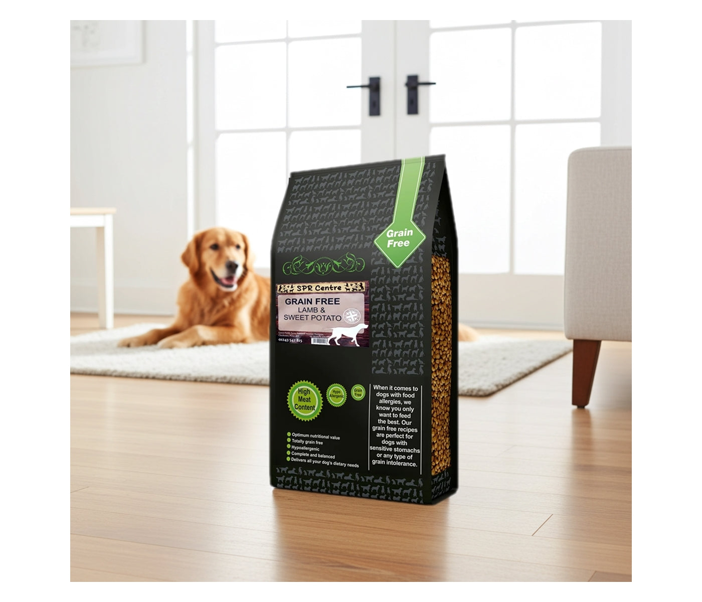 SPR - Grain Free Lamb & Sweet Potato Dog Food - Buy Online SPR Centre UK