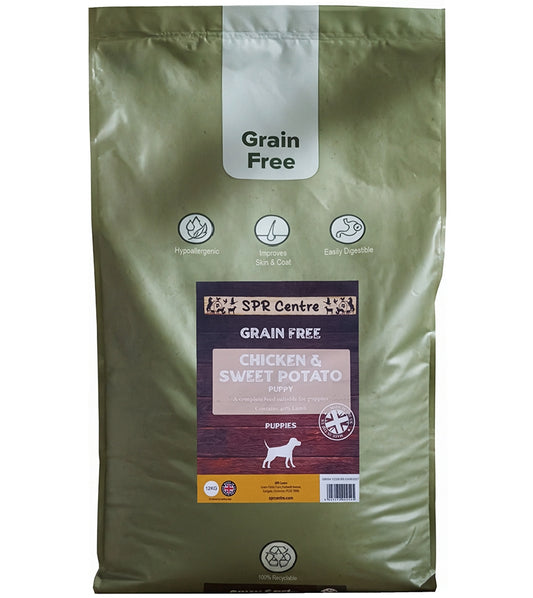 SPR - Grain Free Puppy Food - Chicken & Sweet Potato - Buy Online SPR Centre UK