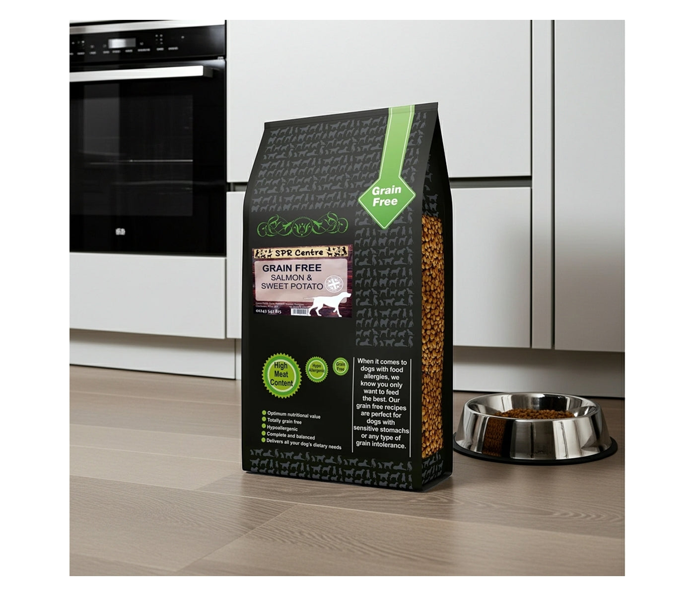 SPR - Grain Free Salmon & Sweet Potato Dog Food - Buy Online SPR Centre UK