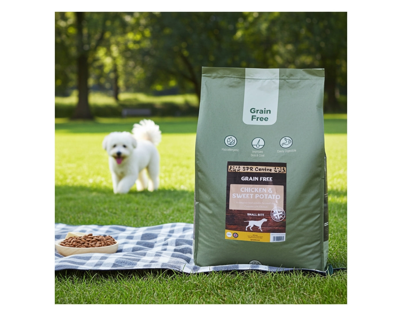 SPR - Grain Free 'Small Bite' Chicken & Sweet Potato Dog Food - Buy Online SPR Centre UK