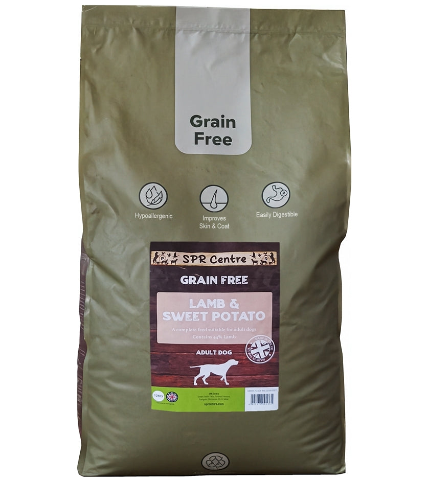 SPR - Grain Free Lamb & Sweet Potato Dog Food - Buy Online SPR Centre UK