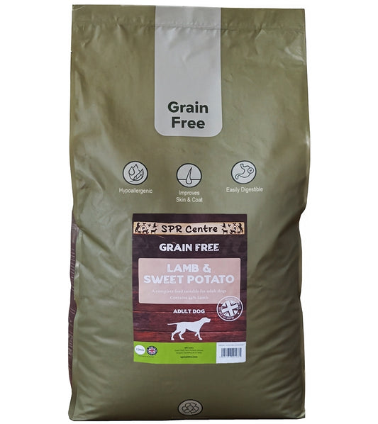 SPR - Grain Free Lamb & Sweet Potato Dog Food - Buy Online SPR Centre UK