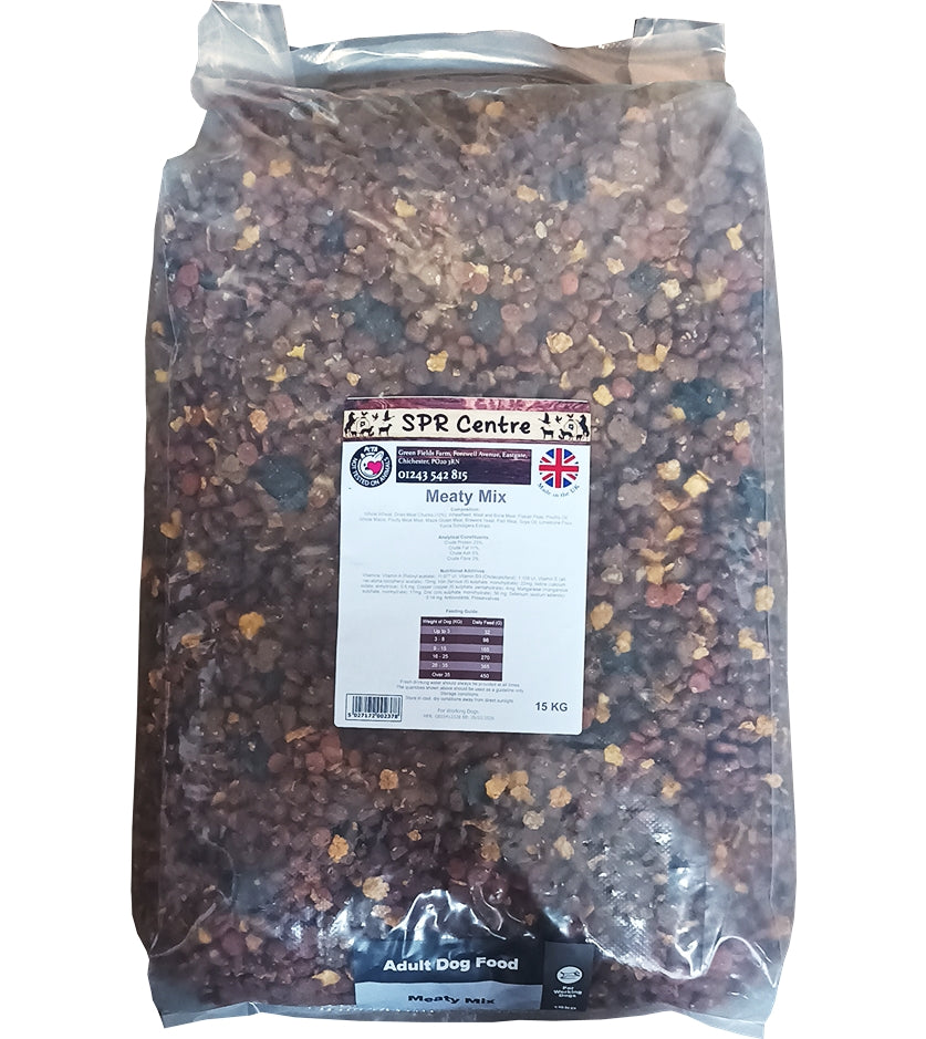 SPR - Meaty Mix Working Dog Food 15kg - Buy Online SPR Centre UK