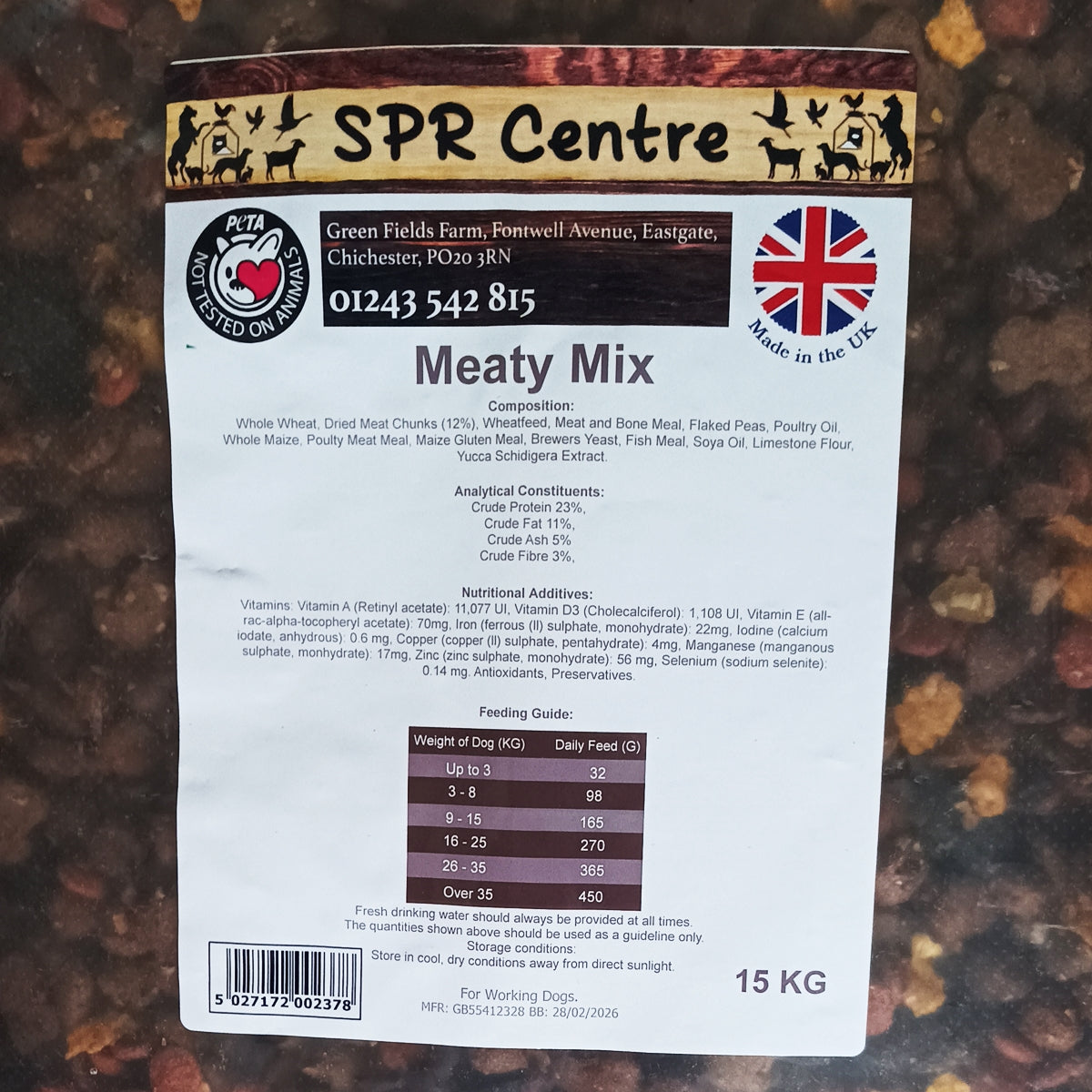 SPR - Meaty Mix Working Dog Food 15kg - Buy Online SPR Centre UK