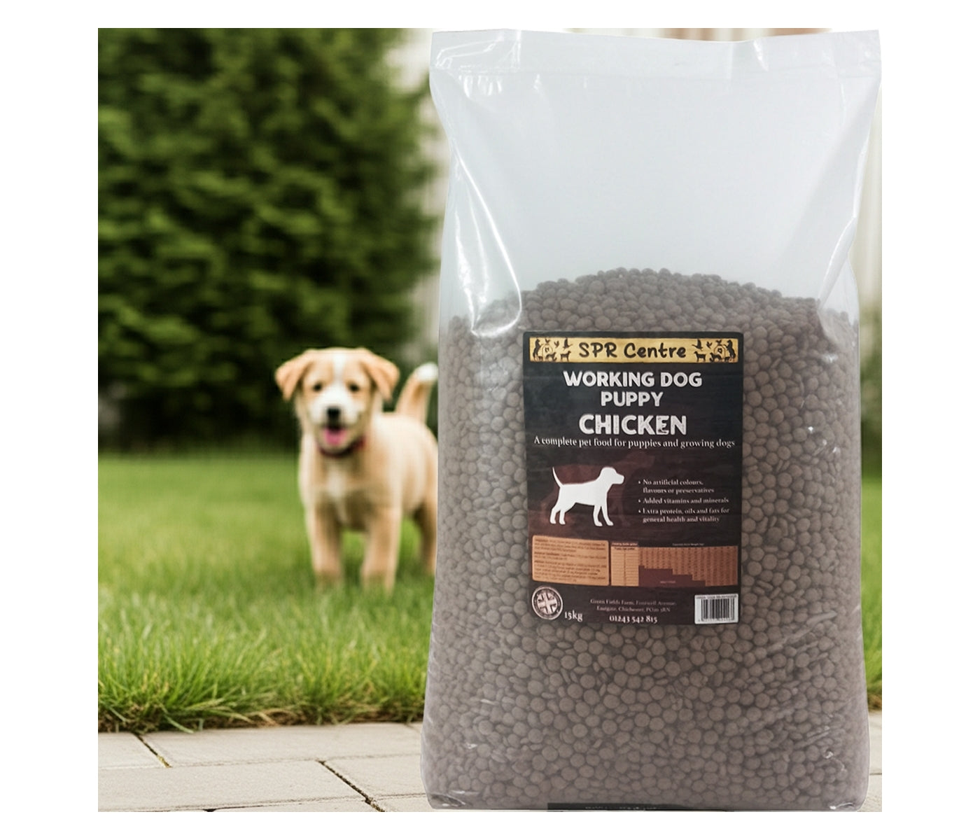 SPR - Working Dog Puppy with Chicken 15kg - Buy Online SPR Centre UK