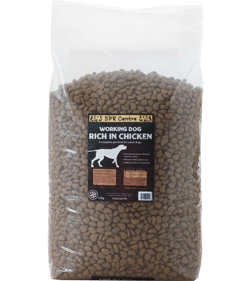 SPR - Rich in Chicken Working Dog Food 15kg - Buy Online SPR Centre UK