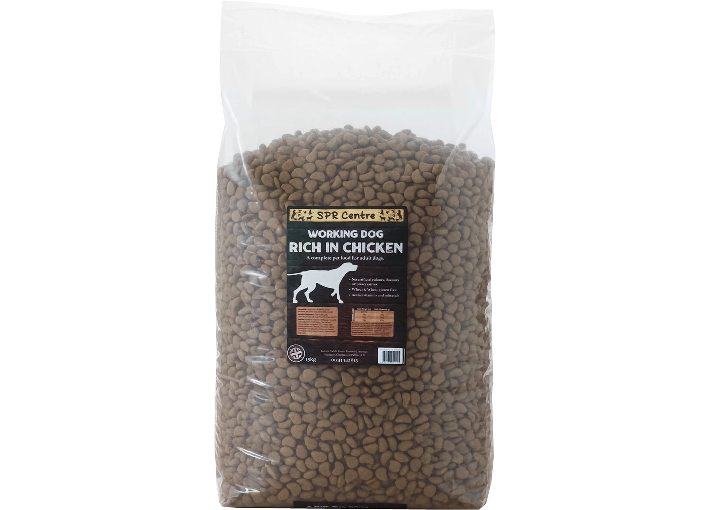 SPR - Rich in Chicken Working Dog Food 15kg - Buy Online SPR Centre UK