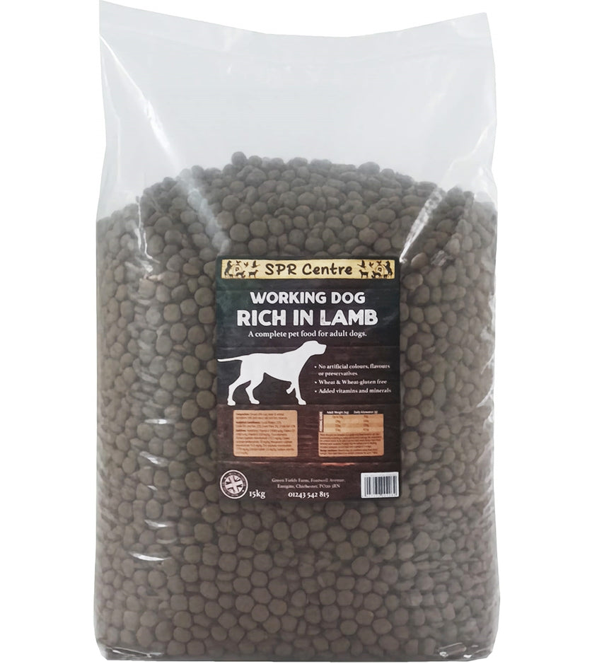 SPR - Rich in Lamb Working Dog Food 15kg - Buy Online SPR Centre UK