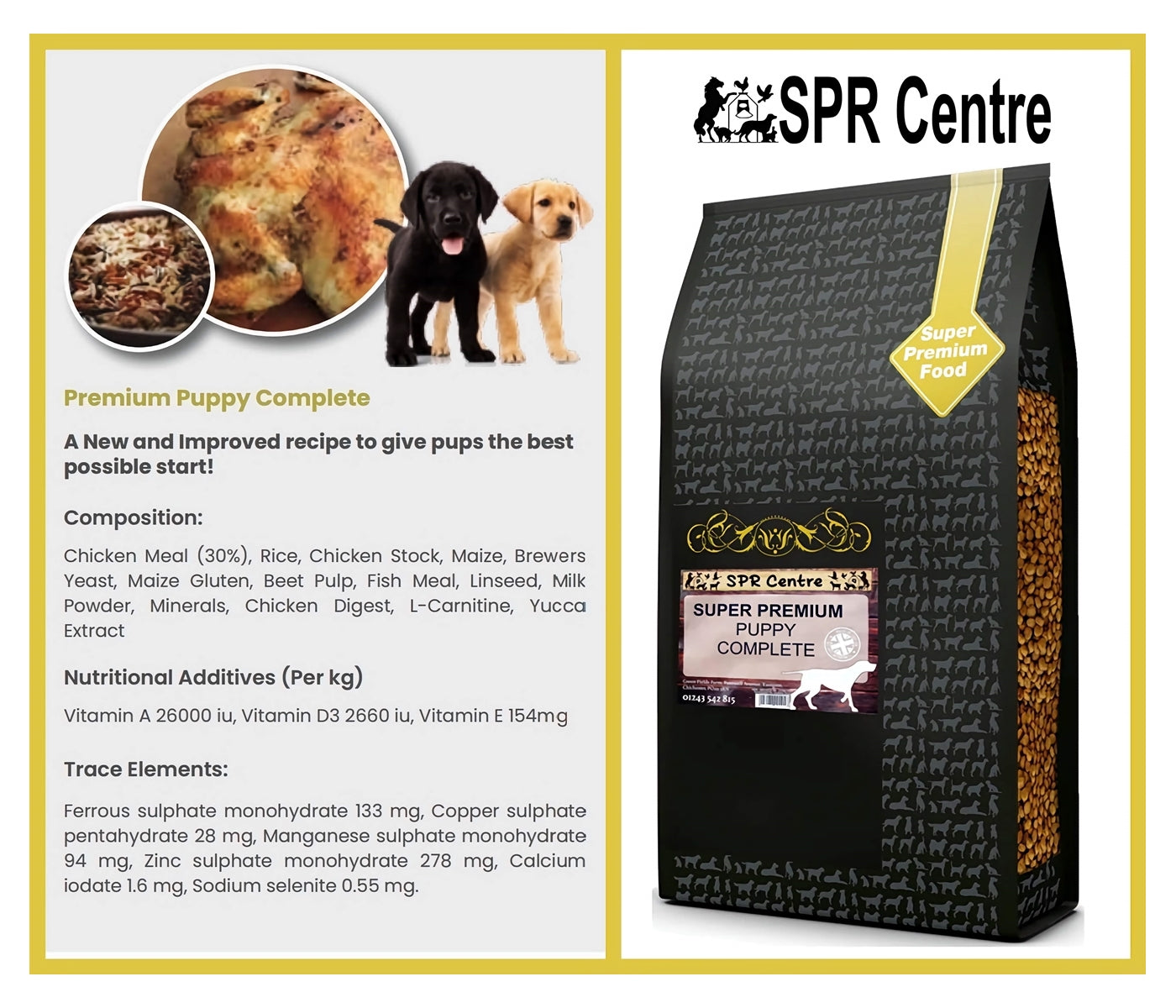 SPR - Premium Puppy Complete | Dog Food - Buy Online SPR Centre UK