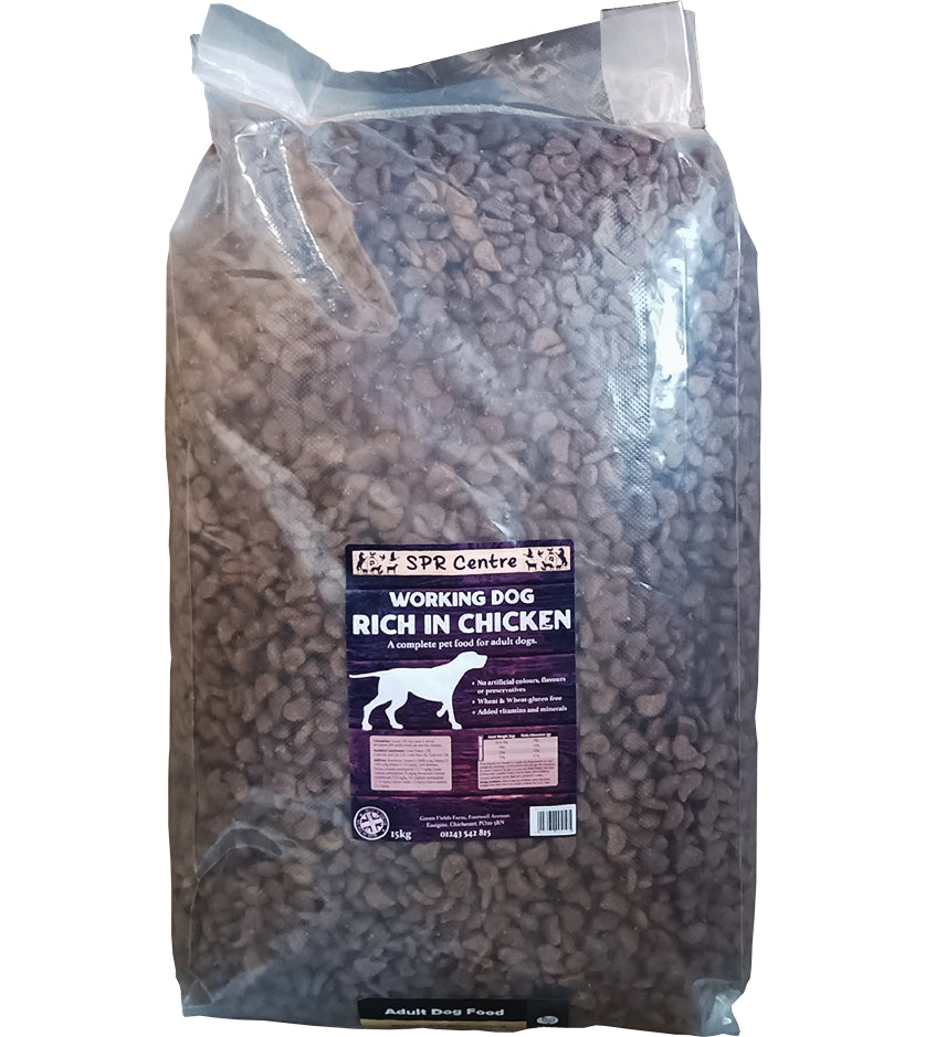 SPR - Rich in Chicken Working Dog Food 15kg - Buy Online SPR Centre UK