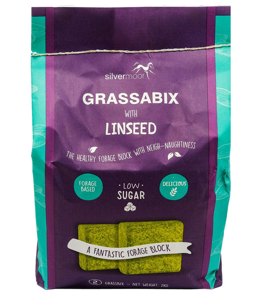 Silvermoor - Grassabix with Linseed (Twin Pack) - Buy Online SPR Centre UK