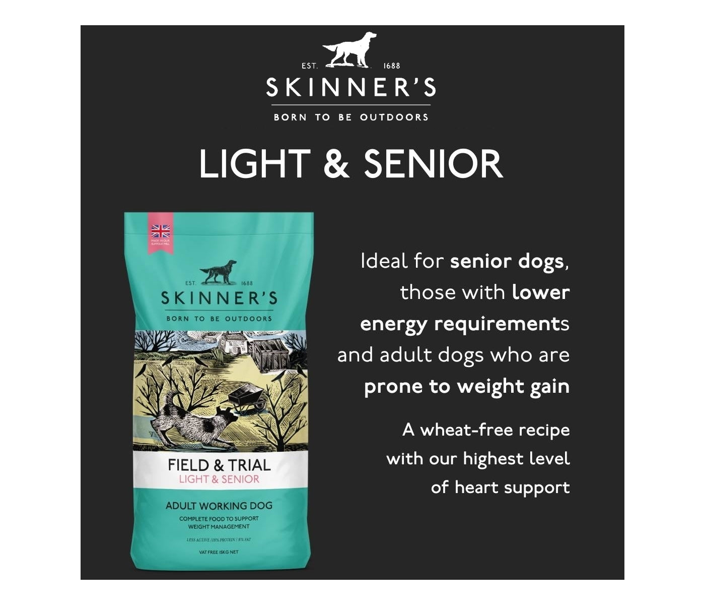 Skinner's - Field & Trial Light & Senior  *VAT Free*  Buy Online SPR Centre UK