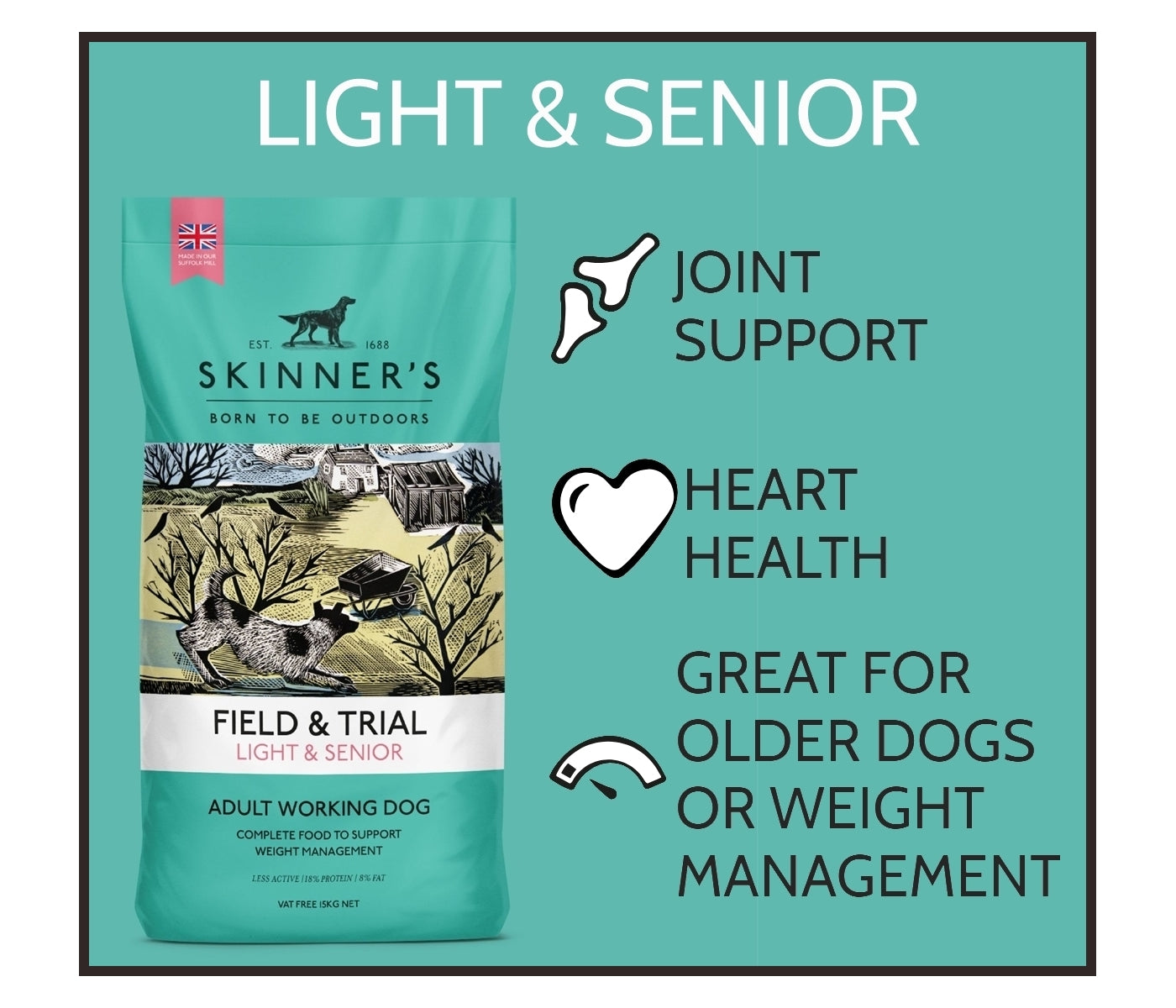 Skinner's - Field & Trial Light & Senior  *VAT Free*  Buy Online SPR Centre UK