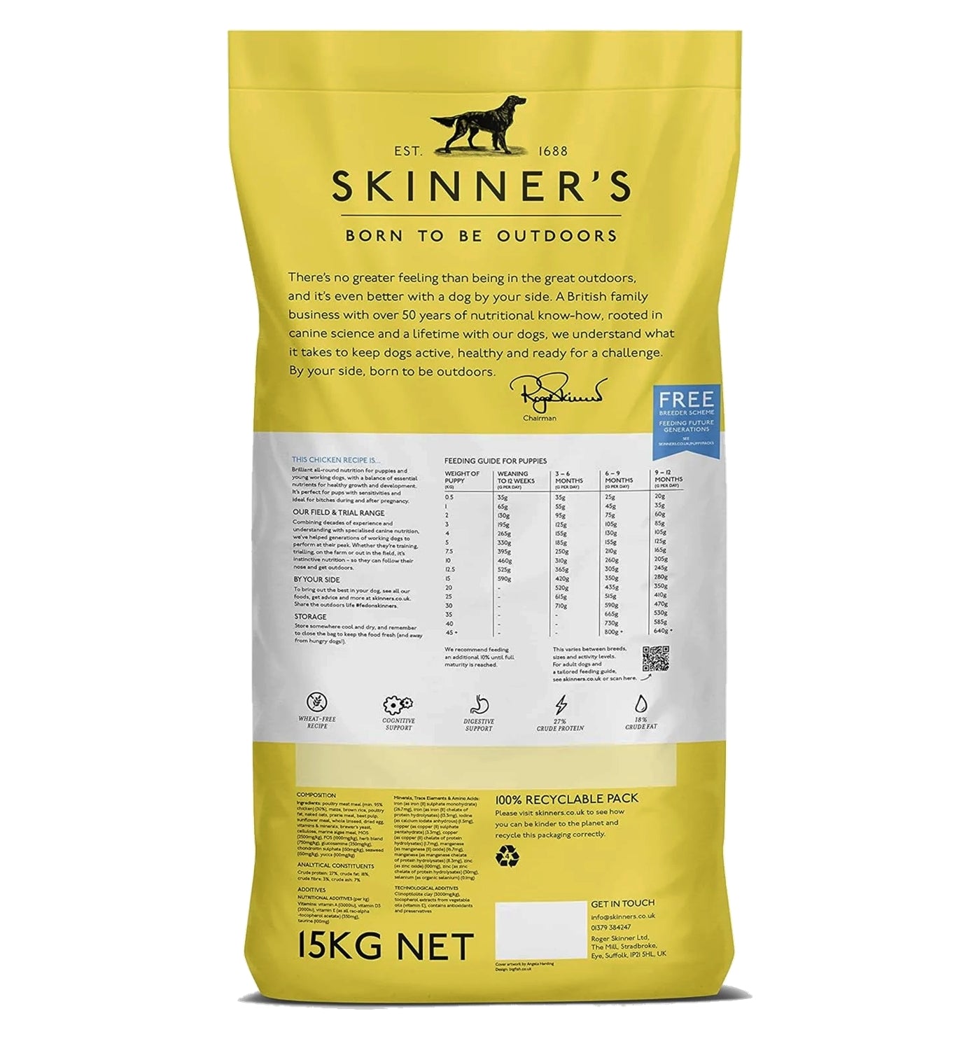 Skinner's - Field & Trial Puppy Chicken - *VAT Free* - Buy Online SPR Centre UK