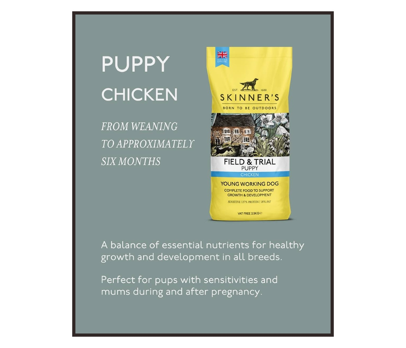 Skinner's - Field & Trial Puppy Chicken - *VAT Free* - Buy Online SPR Centre UK