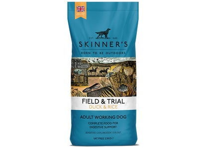 Skinner's - Field & Trial Duck & Rice - *VAT Free* - Buy Online SPR Centre UK