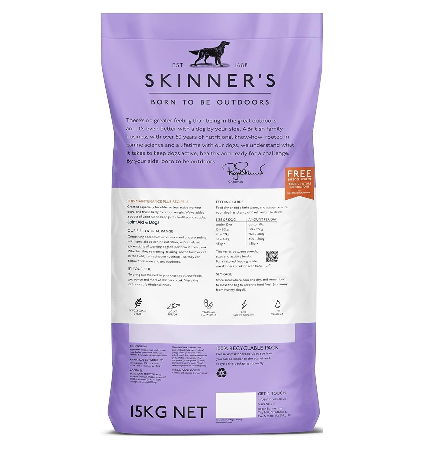 Skinner's - Field & Trial Maintenance Plus *VAT Free* - Buy Online SPR Centre UK