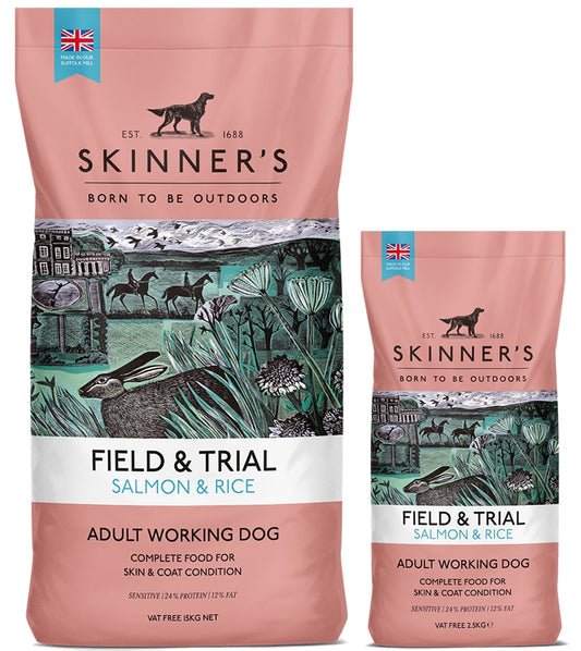 Skinner's - Field & Trial Salmon & Rice _*VAT FREE* - Buy Online SPR Centre UK