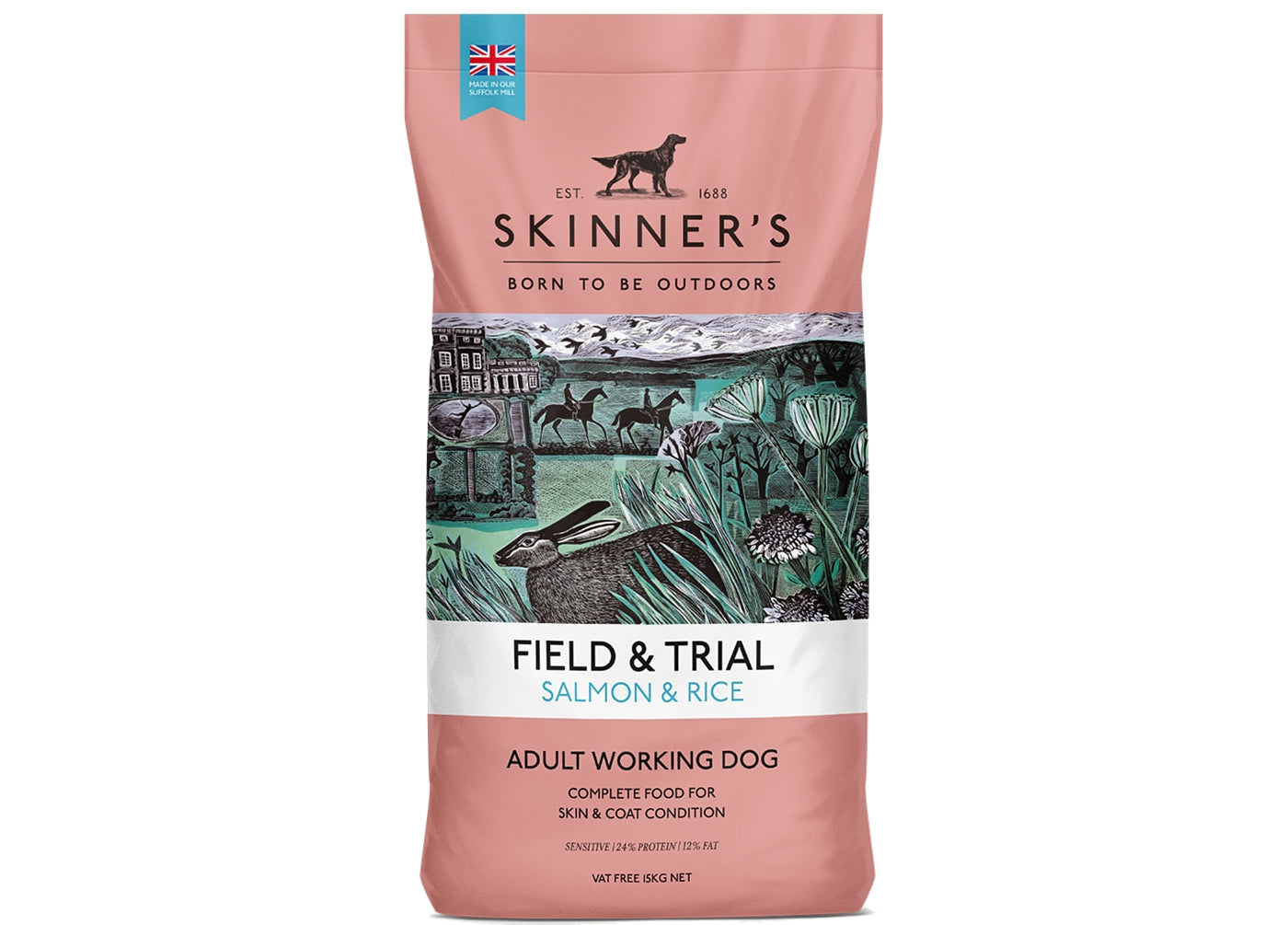 Skinner's - Field & Trial Salmon & Rice _*VAT FREE* - Buy Online SPR Centre UK