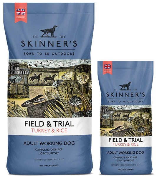 Skinner's - Field & Trial Turkey & Rice - *VAT Free* - Buy Online SPR Centre UK