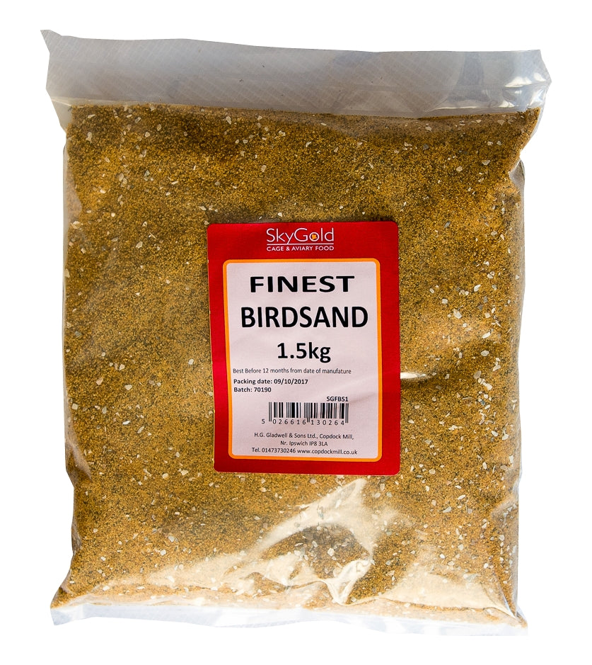SkyGold - Finest Bird Sand - 1.5kg - Buy Online SPR Centre UK