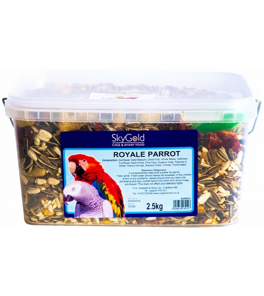 SkyGold - Royale Parrot Mix 2.5kg Tub - Buy Online SPR Centre UK