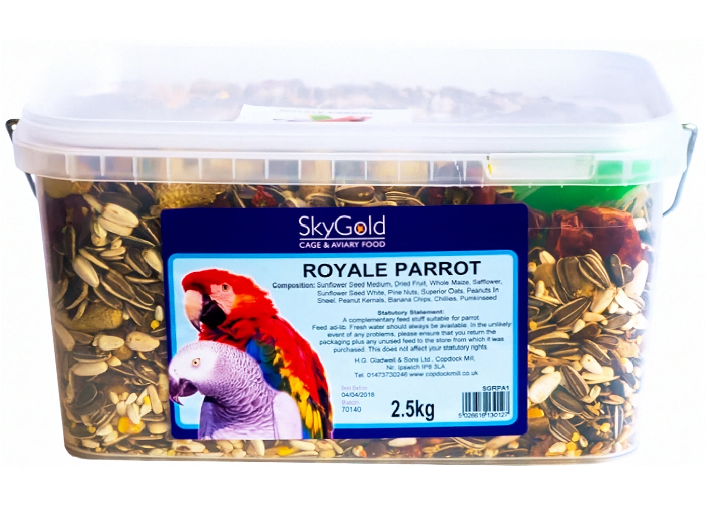SkyGold - Royale Parrot Mix 2.5kg Tub - Buy Online SPR Centre UK