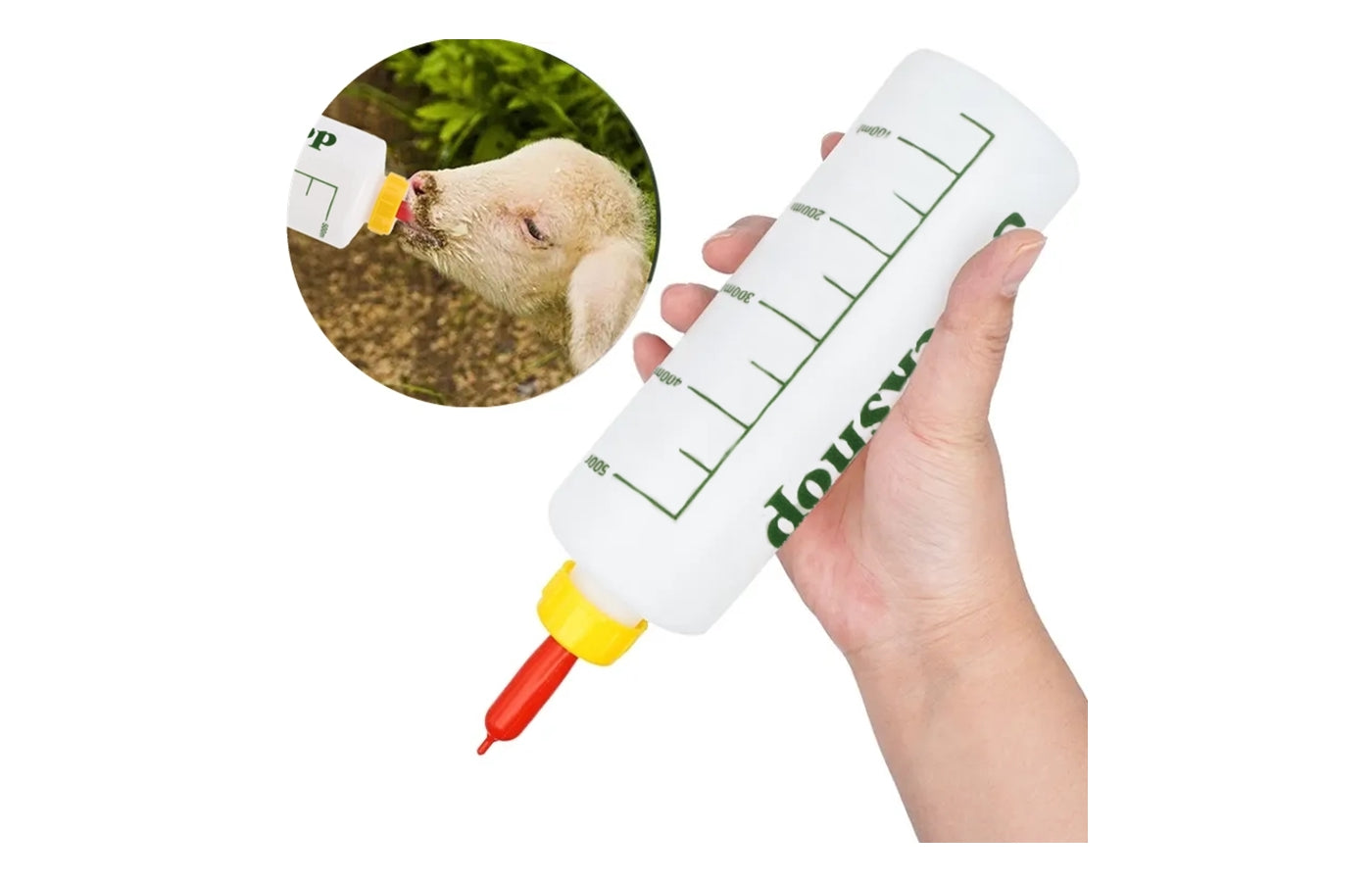 Lamb Feeding Bottle and Pritchard Teat