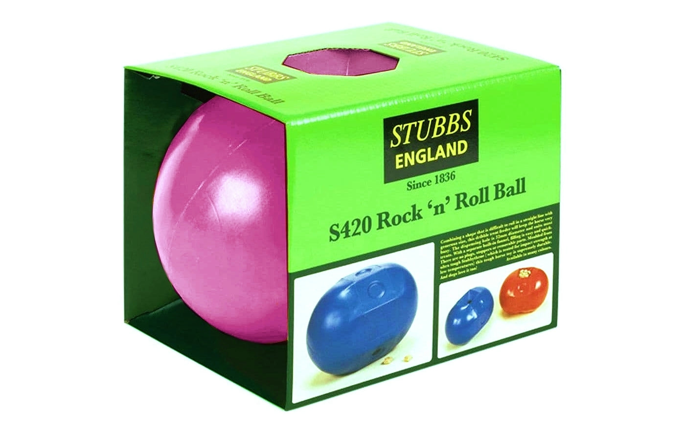 Stubbs Rock ’n’ Roll Ball (Pink) | Horse Treat Toy - Buy Online SPR Centre UK
