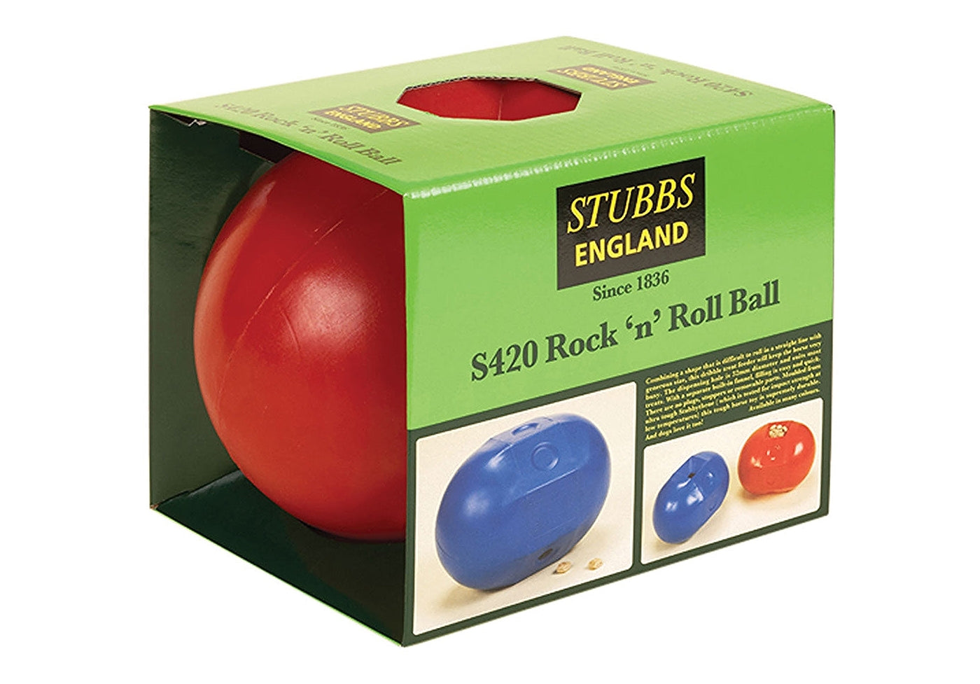 Stubbs Rock ’n’ Roll Ball (Red) | Horse Treat Toy - Buy Online SPR Centre UK