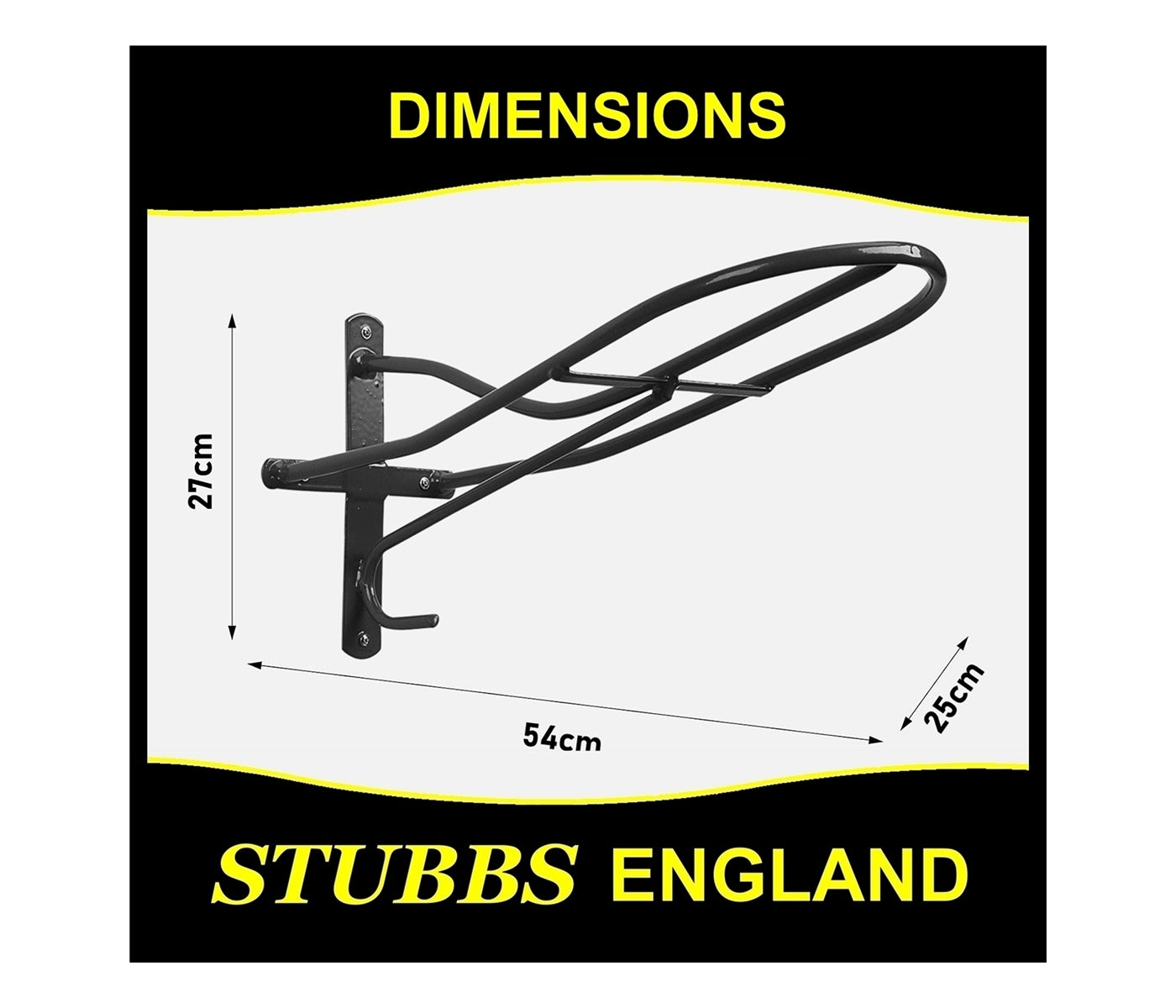Stubbs - Standard Saddle Rack S17 (Black) - Buy Online SPR Centre UK