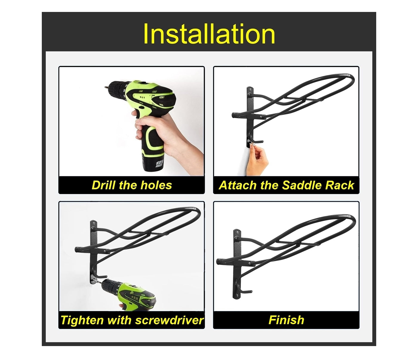 Stubbs - Standard Saddle Rack S17 (Black) - Buy Online SPR Centre UK