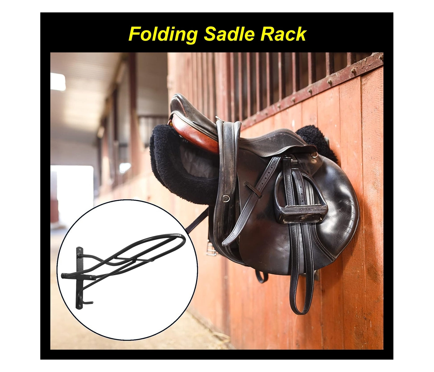 Stubbs - Standard Saddle Rack S17 (Black) - Buy Online SPR Centre UK