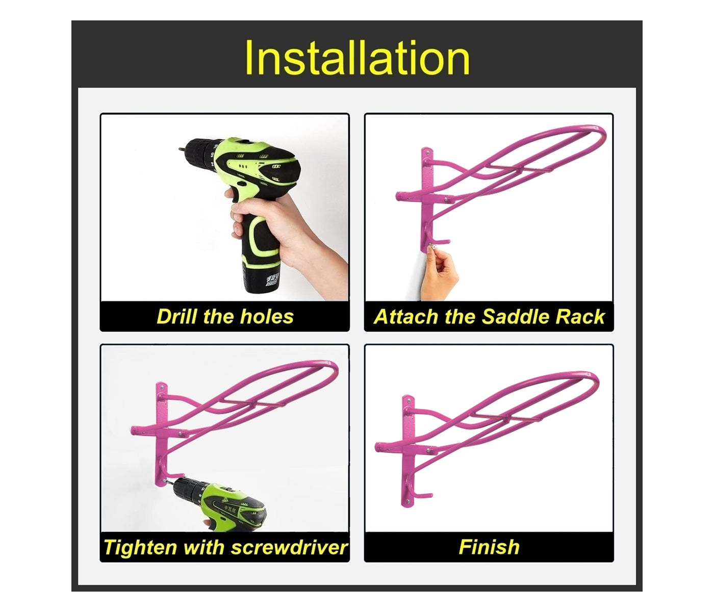 Stubbs - Standard Saddle Rack S17 (Pink) - Buy Online SPR Centre UK