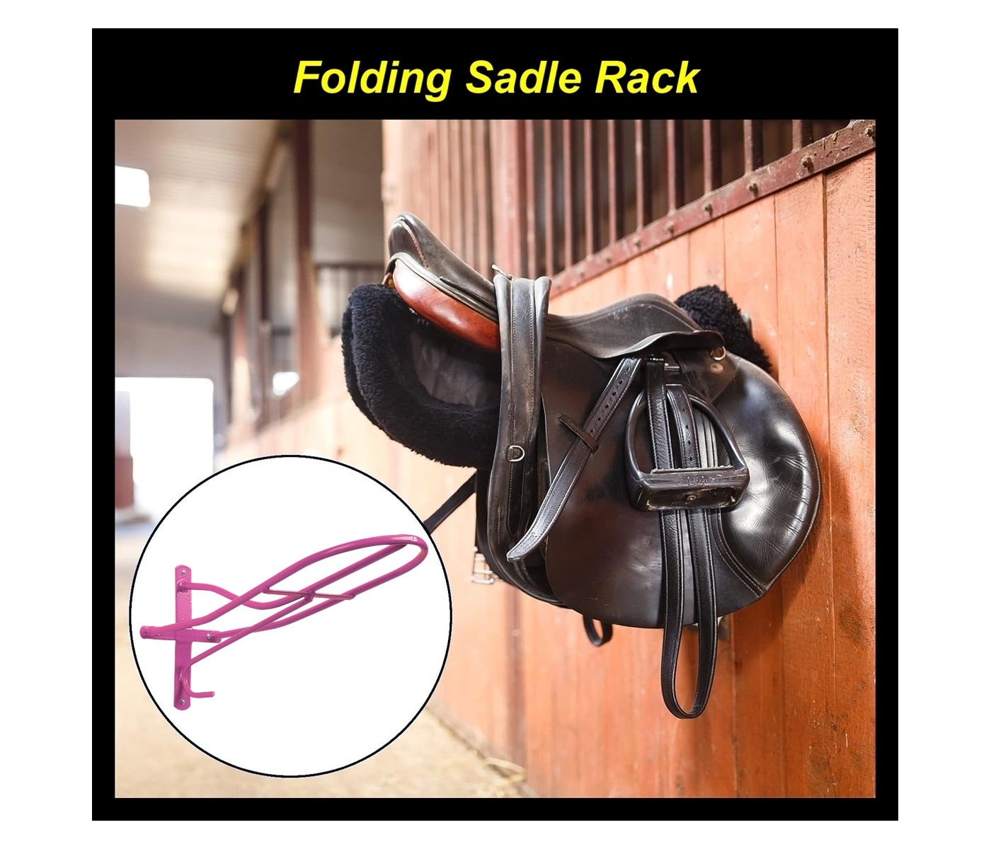 Stubbs - Standard Saddle Rack S17 (Pink) - Buy Online SPR Centre UK