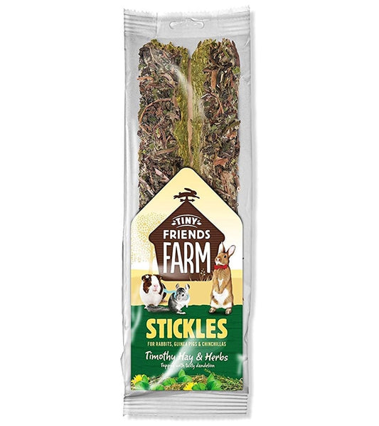 Supreme Tiny Friends Farm - Stickles with Timothy Hay & Herbs - Buy Online SPR Centre UK