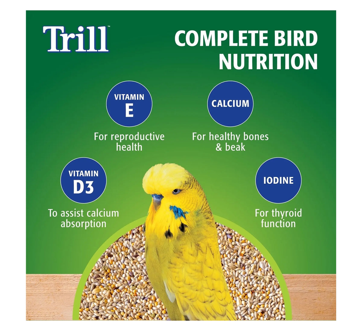 Trill - Budgerigar Mix - 500g - Buy Online SPR Centre UK