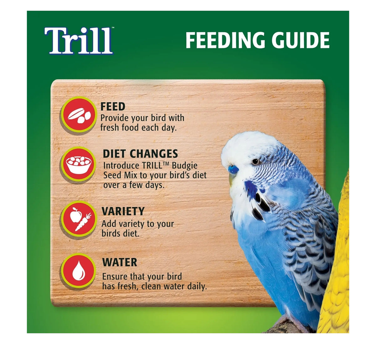 Trill - Budgerigar Mix - 500g - Buy Online SPR Centre UK