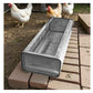 Galvanised Feed Trough for Poultry & Pigeons - Buy Online SPR Centre UK