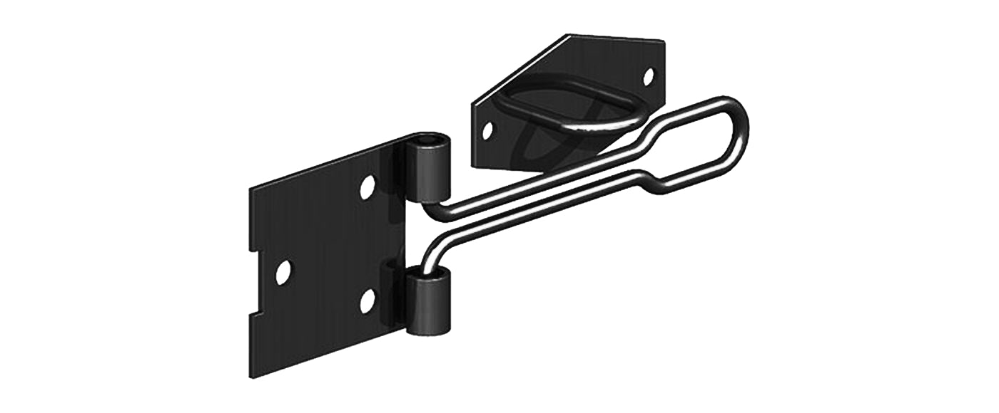 Unifix - Hasp and Staple 100mm (Black) - Buy Online SPR Centre UK