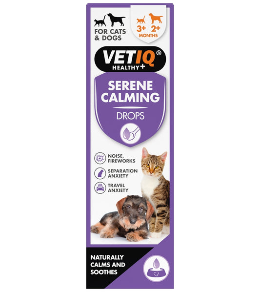 VETIQ - Serene Calming Drops for Cats & Dogs - Buy Online SPR Centre UK